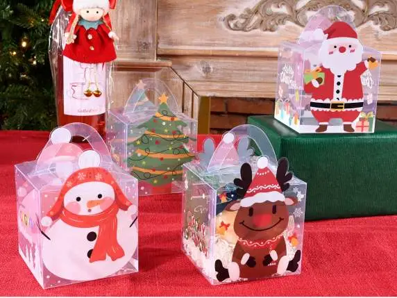 transparente PVC-Geschenkbox Weihnachten