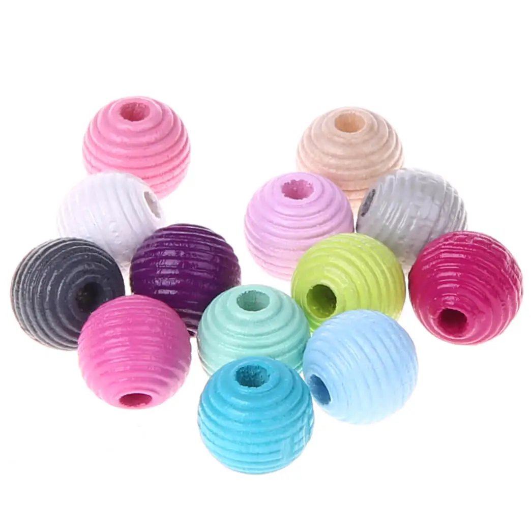 Grooved beads 10mm - 25 pieces