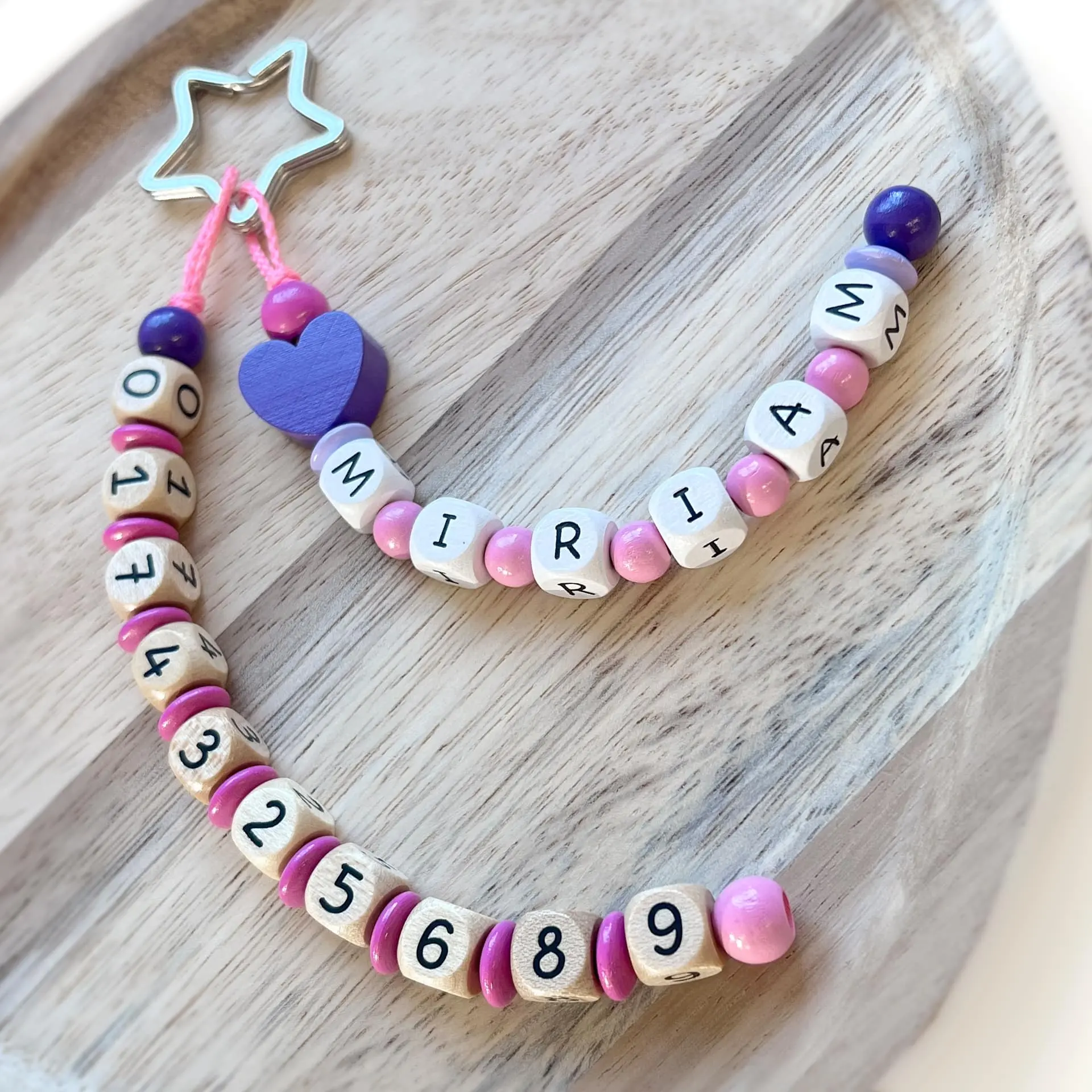 Craft set emergency chain phone chain heart