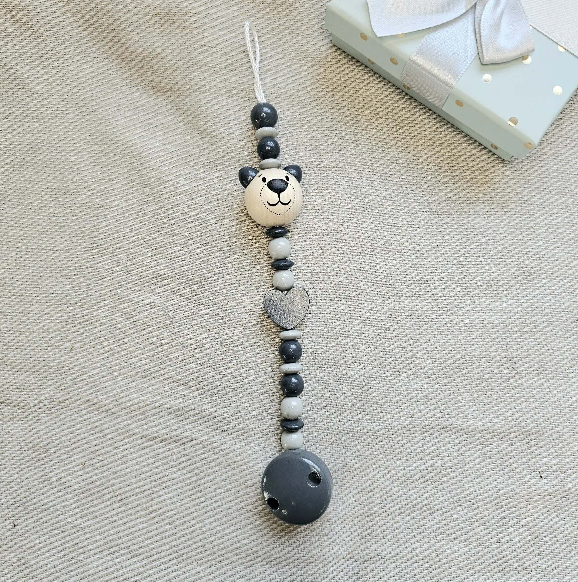 Craft set pacifier chain gray II