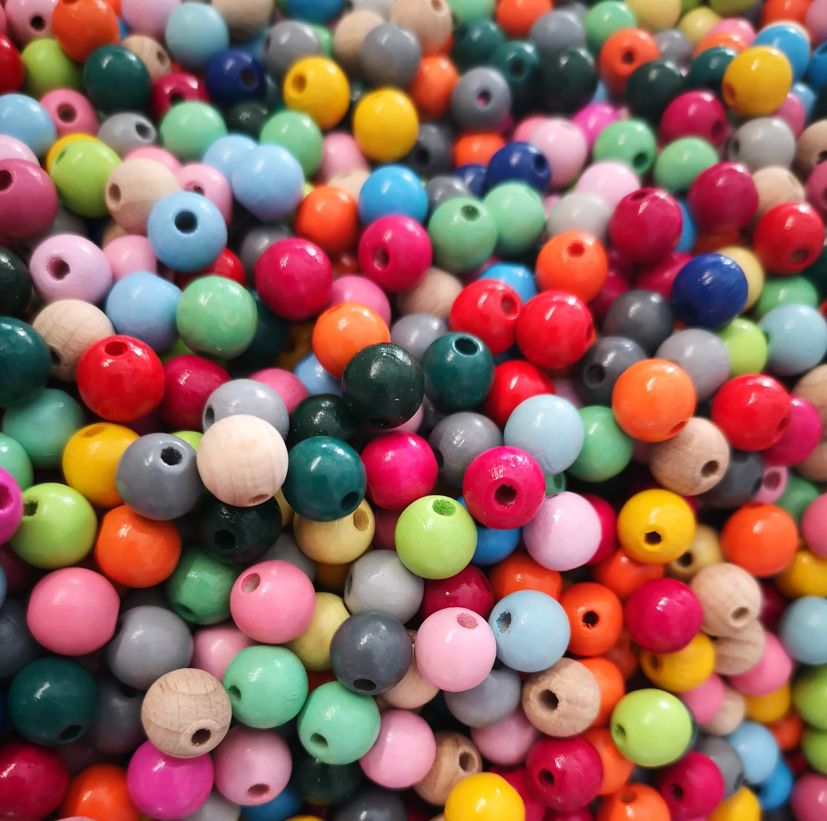 Holzperlen-Mix • 10mm • 100g • SALE/ANGEBOT