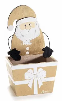 Wooden box Santa Claus