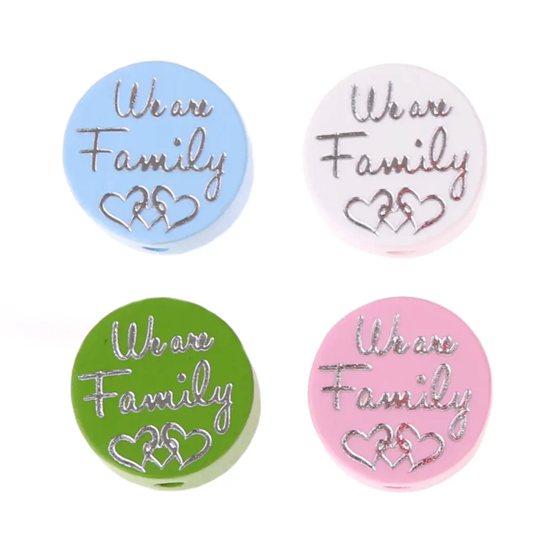 Motif bead disc "We Are Family"