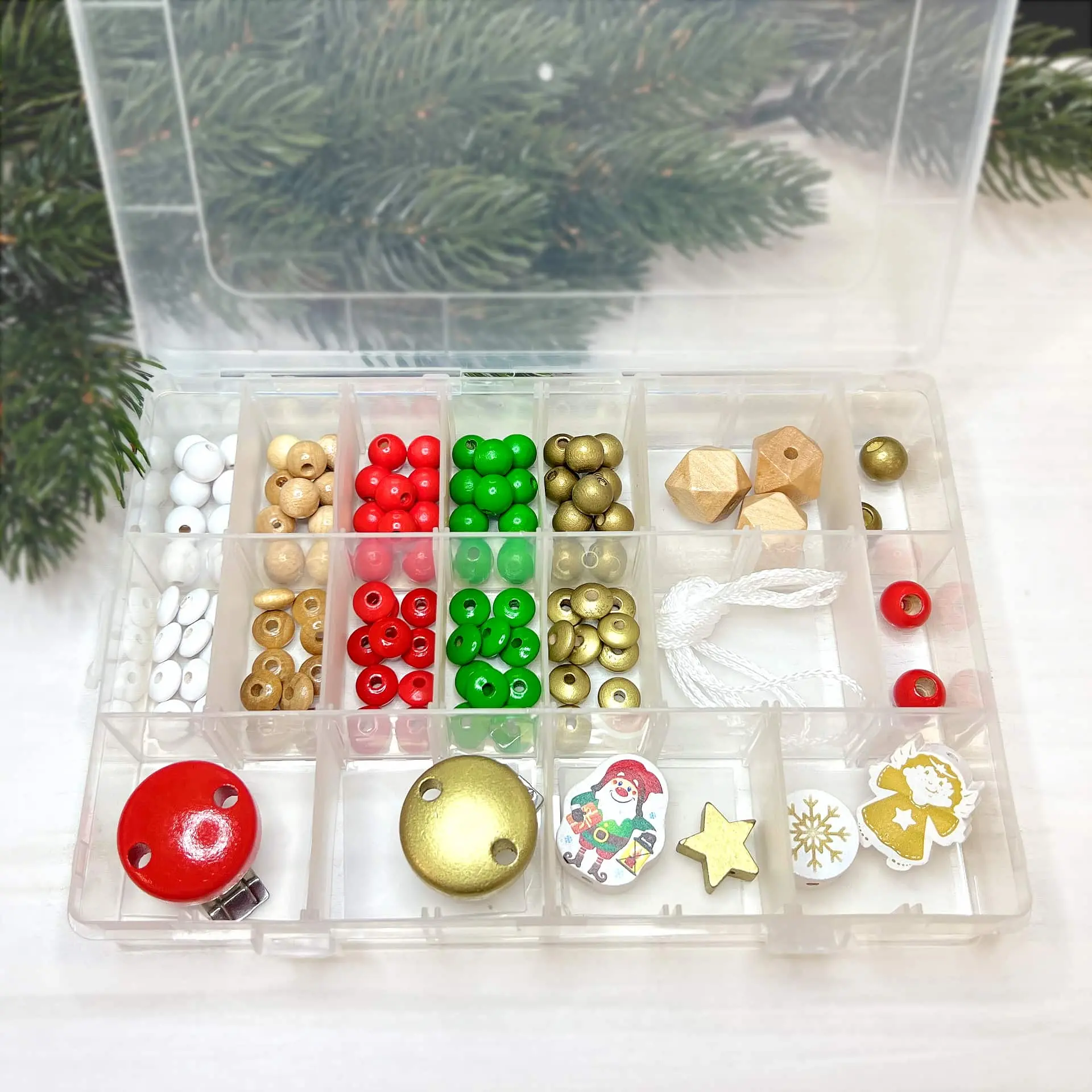 Christmas pacifier chain starter set