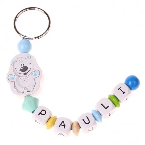 Craft set key ring polar bear (blue)