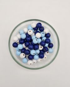 Wooden bead mix 10mm - 50 pieces 'Ostseebrise' 15 in stock 