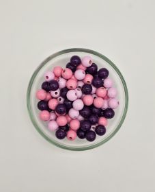 Wooden bead mix 10mm - 50 pieces 'Pink-Mix' 19 in stock 