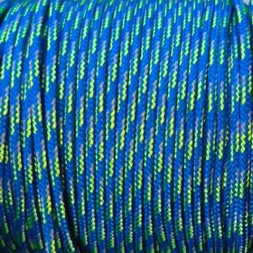 Paracord Kordel Ø 2mm • 1 Meter 'blau-hellgrün' 89 auf Lager