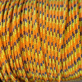 Paracord cord 4 mm 'orange-blau-gelb' 45 in stock 