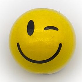 Smiley motif bead 'winking' 455 in stock 