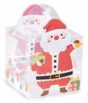 transparente PVC-Geschenkbox Weihnachten 'Weihnachtsmann' 8 auf Lager