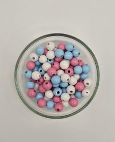 Wooden bead mix 10mm - 50 pieces 'Babyzauber' 17 in stock 