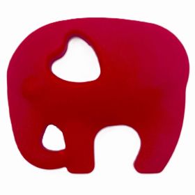 Teething ring elephant 'red' 30 in stock 