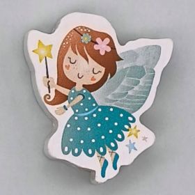 Wooden bead fairy 'turquoise' 36 in stock 